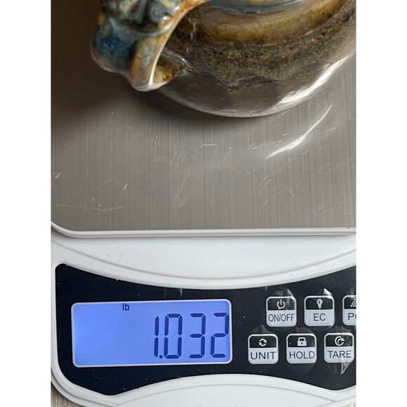 Artist Signed Studio Pottery Prudhoe Bay Alaska Mug Map Graphic Stoneware Vtg - Picture 5 of 7